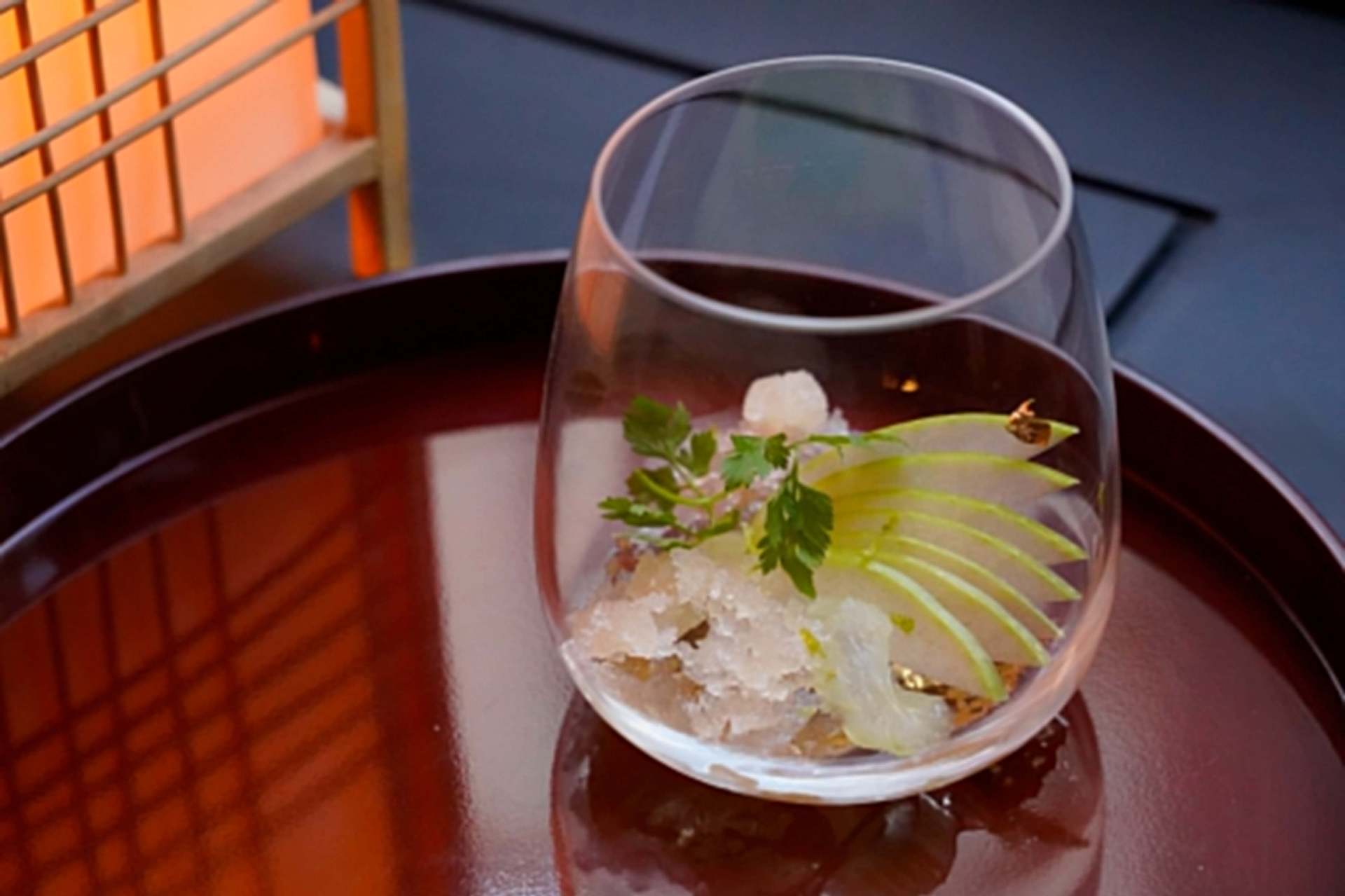 Amuse-bouche en verrerie